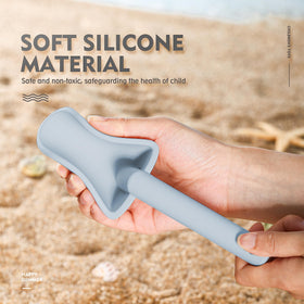 MarcZero silicone seahorse blue for tactile grip in sand games.