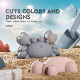 MarcZero silicone turtle blue helps kids shape happy seaside scenes.