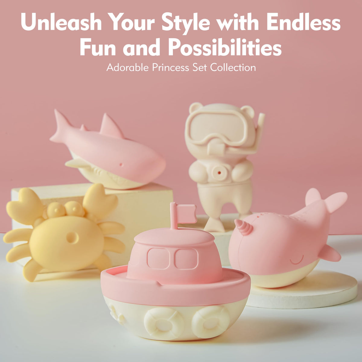 MarcZero split-apart bath toy enables easy cleaning and quick drying