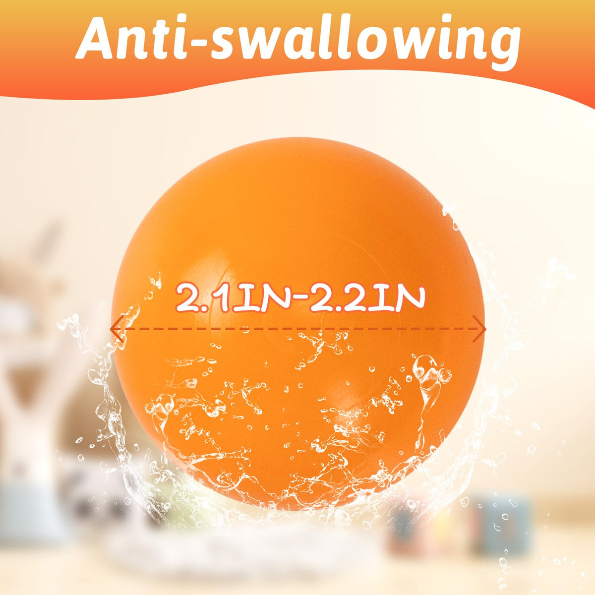 2.1-2.2-inch size supports easy grip and safe tossing with Markdang balls