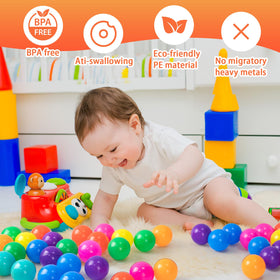 Bright eight-color Markdang ball pit set enhances visual stimulation during playtime