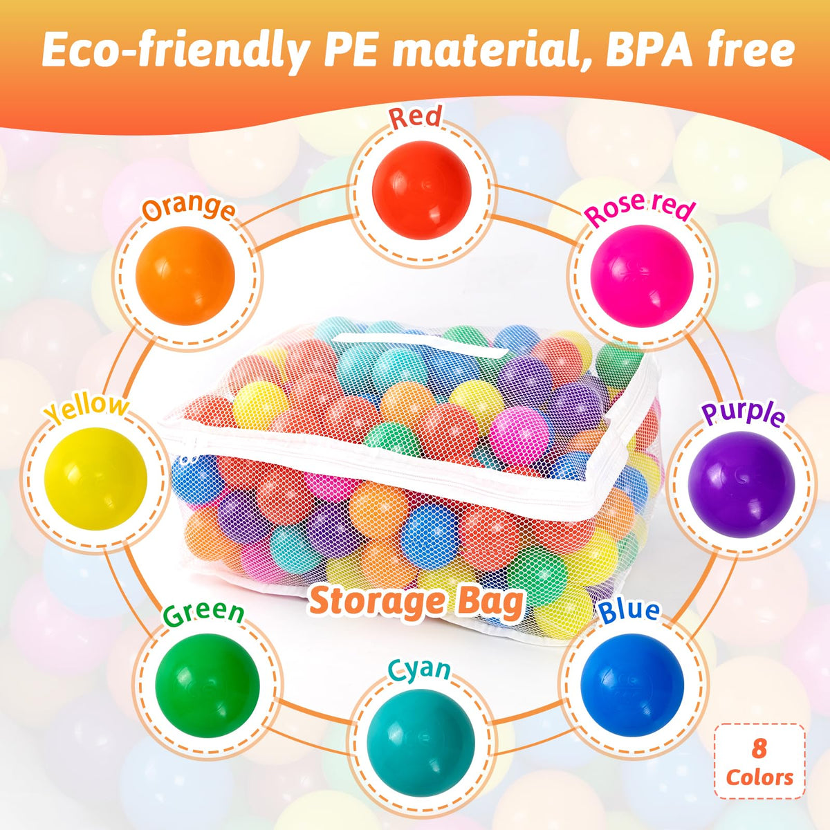 Markdang PE material balls are BPA-free and phthalate-free for safe handling