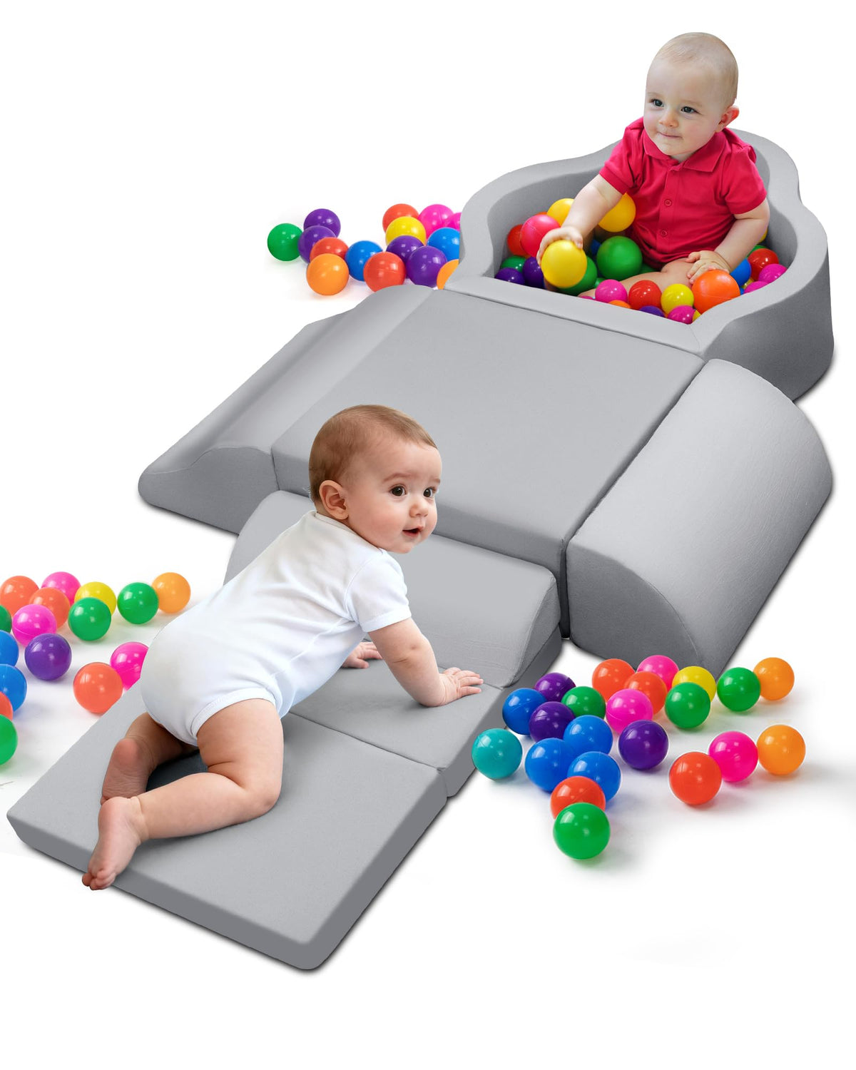 Markdang Soft Play Set front view shows DIY route for active exploration.