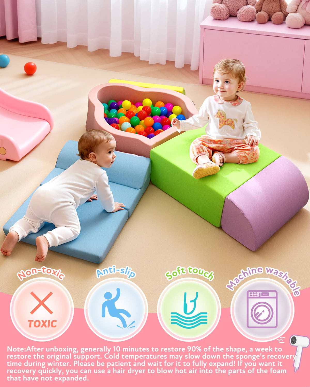 Markdang toddler set features secure stitching for lasting playtime