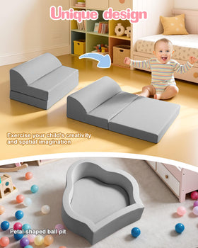 Markdang Soft Play Set Velcro connectors enable quick, customizable obstacle layouts.