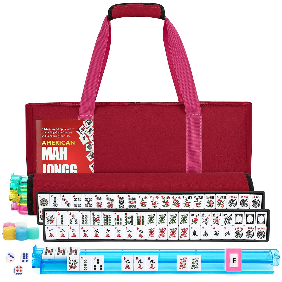 Marllifenney American Mahjong tiles set of 166 for strategic gameplay and social evenings.