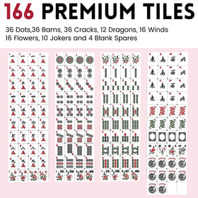 Marllifenney Mahjong tiles 30mm size offer easy handling and clear engraving.