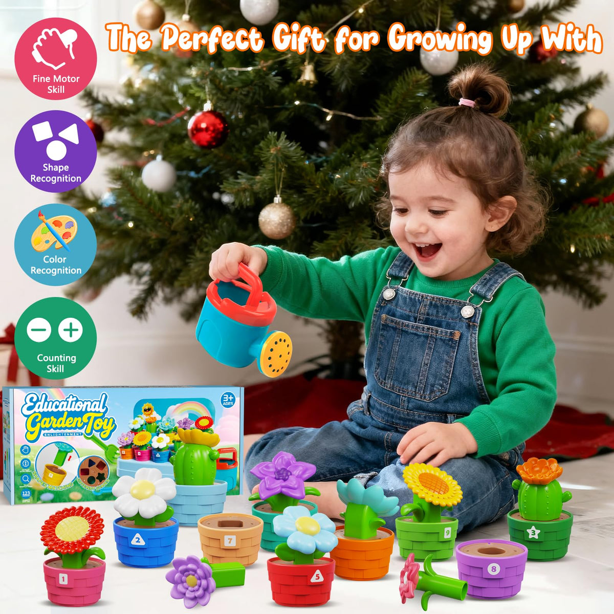 marlrin shape and color pots for sorting and early counting fun