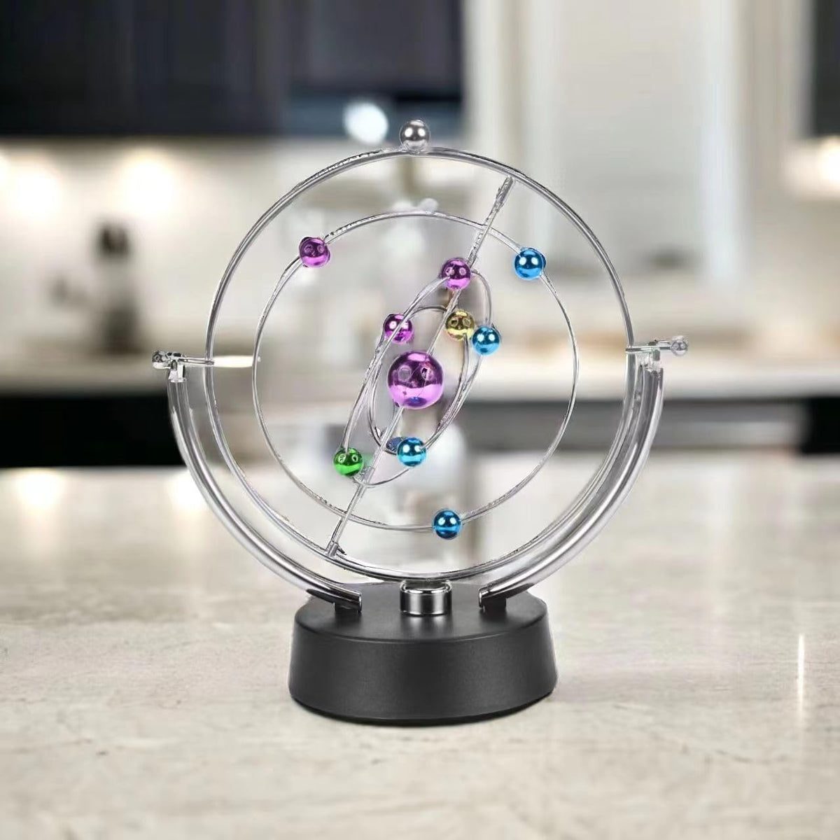 MarsGeek Solar System Ball side view, compact design for home or office desks
