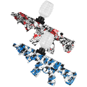 MARSIDON 2-set electric gel splatter blasters in action for outdoor play