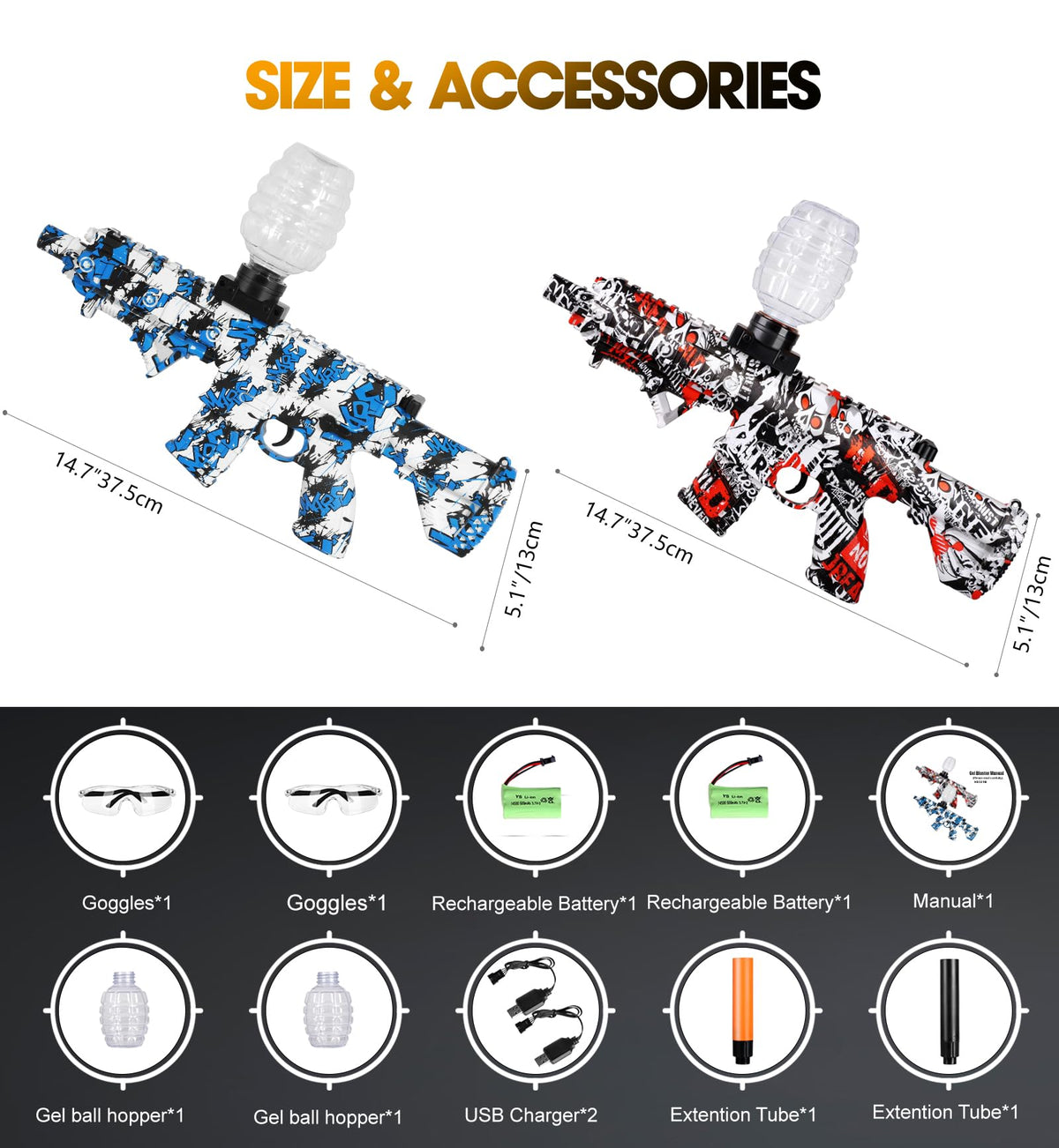 MARSIDON rechargeable batteries included for quick setup and long sessions