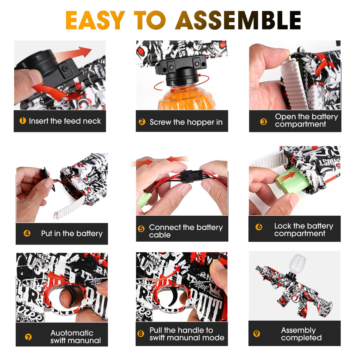 MARSIDON USB charging cables and manual for easy setup