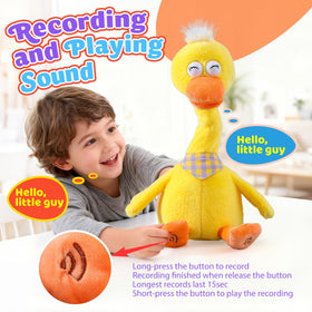 Marsjoy educational gift duck fosters rhythm and early language skills through songs.