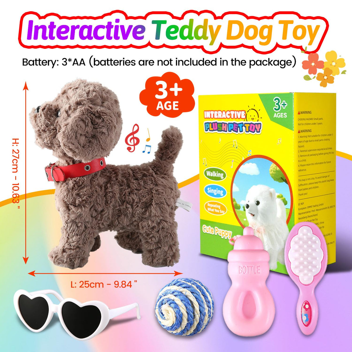 Marsjoy gift-ready puppy toy for Christmas or birthday.