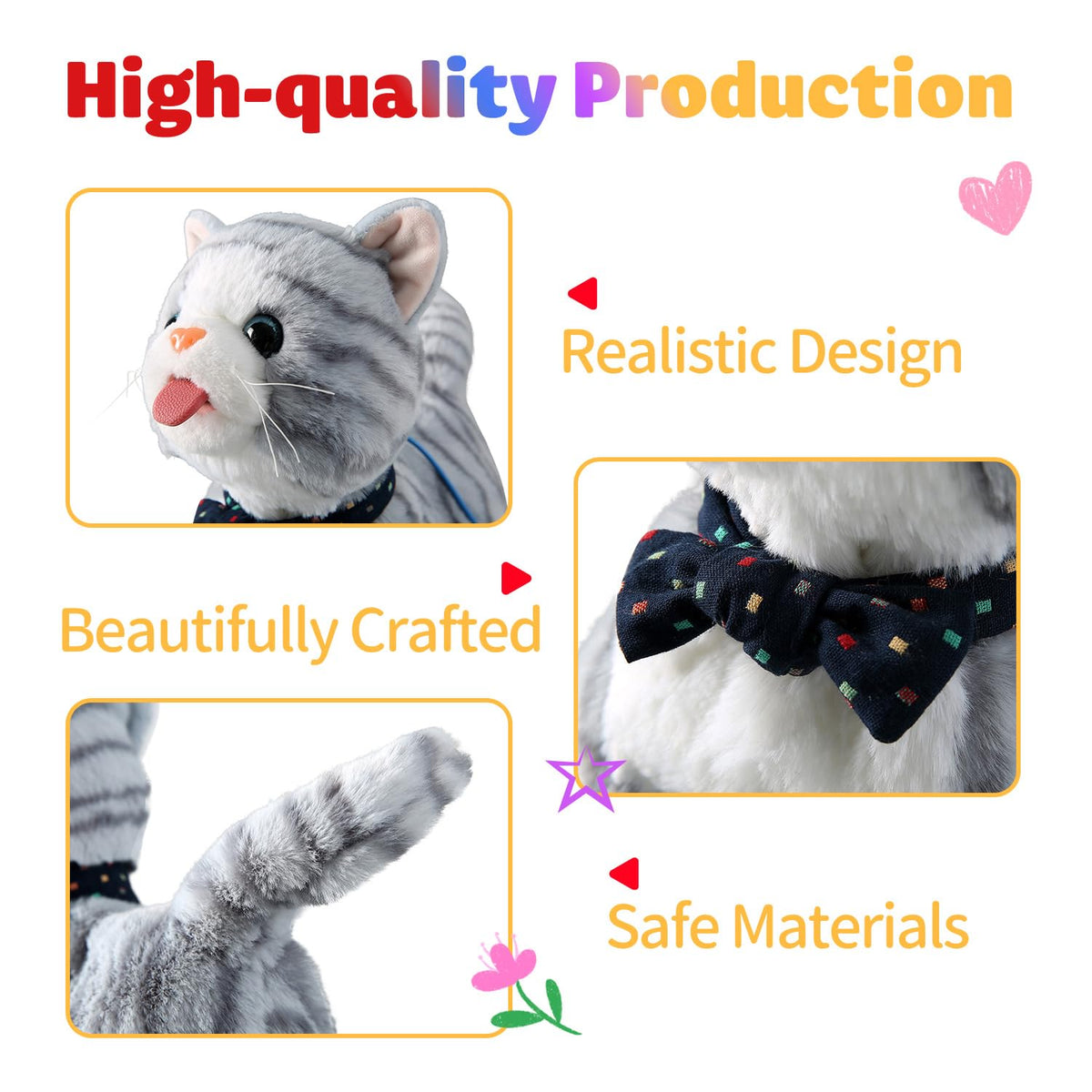 Marsjoy Gray Walking Cat Toy packaging features leash and accessories for gifting