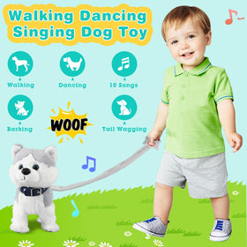 Marsjoy Husky realistic bark toy emits authentic sounds during play