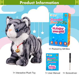 Marsjoy Pattern Gray Robot Cat Plush packaging box, ready for gifting.