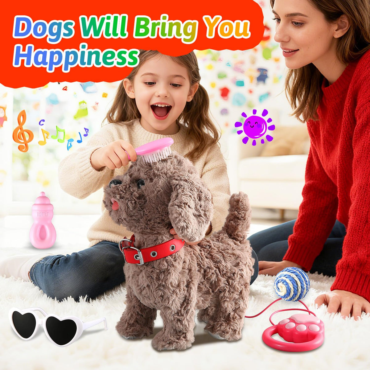 Marsjoy Teddy offers safe, space-friendly pet play at home.