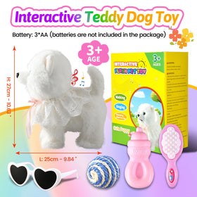 Marsjoy Samoyed Walking Dog soft materials designed for safe toddler interaction