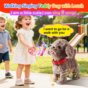 Marsjoy Teddy sings and dances with eight musical tunes.
