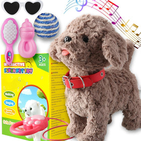 Marsjoy Teddy walking dog toy in action for toddler play and learning.