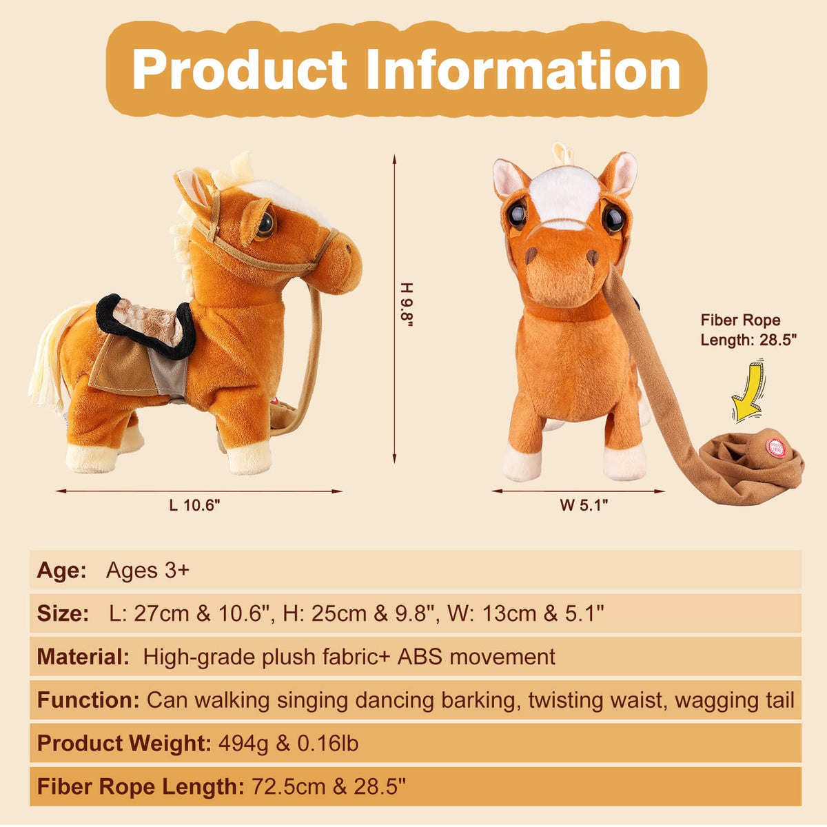 Marsjoy pony belly battery access enables quick, at-home setup.