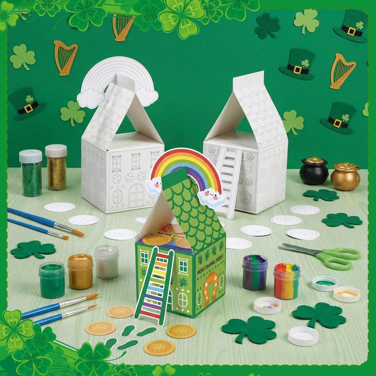 Marspark DIY gift idea by coloring and assembling the house box
