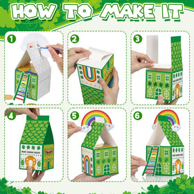 Colorful rainbow shamrocks and coins motifs for Marspark Leprechaun decor