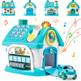 Marstone 8-in-1 house toy front view invites exploration and learning