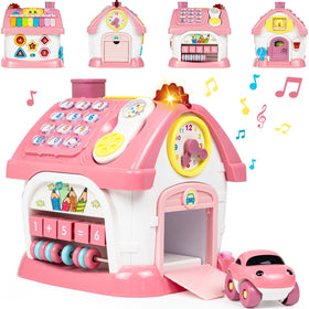 Marstone 8-in-1 musical learning house exterior invites curiosity with lights and interactive play.