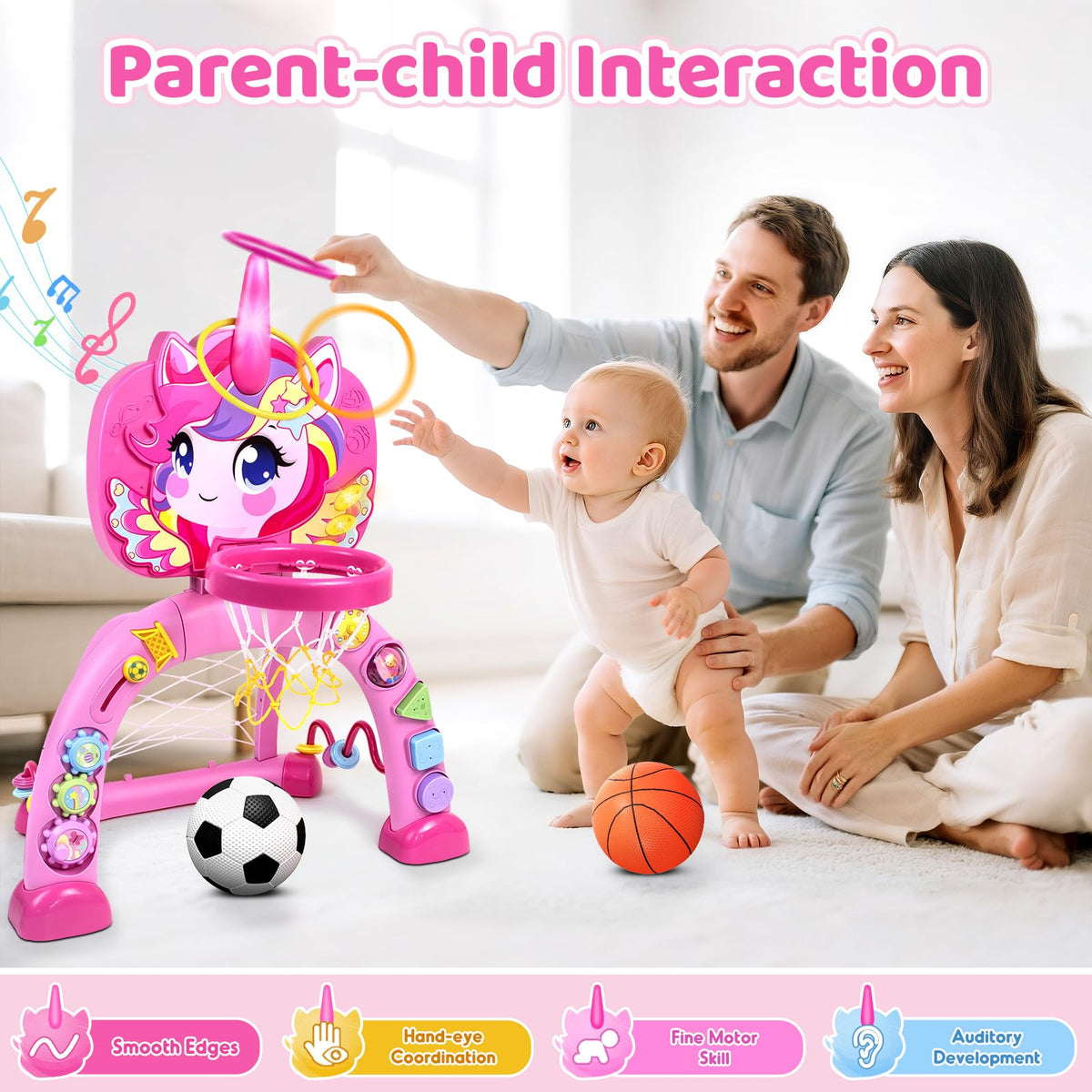 Marstone gift-ready activity center makes birthdays exciting with interactive features.