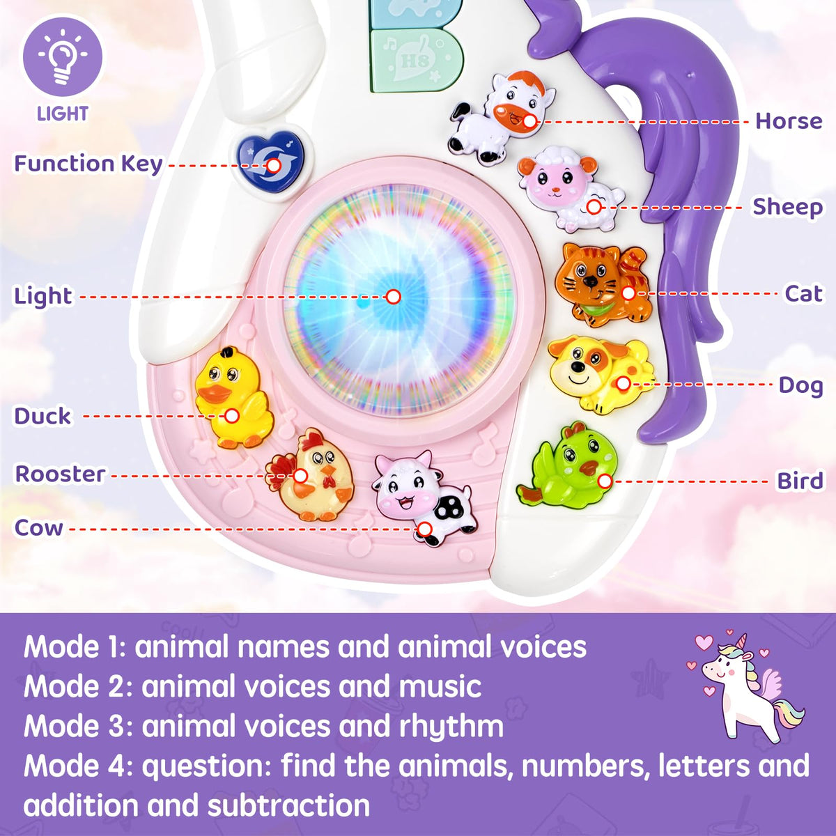 Marstone interactive quiz mode encourages problem solving during playful learning.