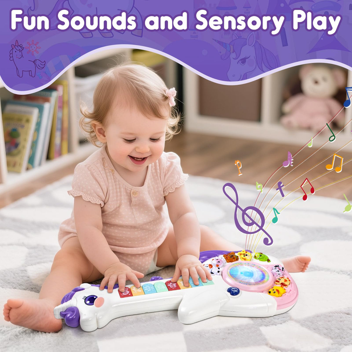Durable, safe construction from Marstone supports safe exploration for little hands.