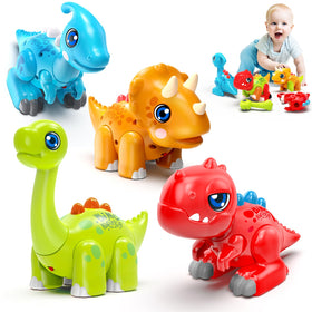 Marstone dinosaur roar lights toy with interactive LEDs for early sensory play.