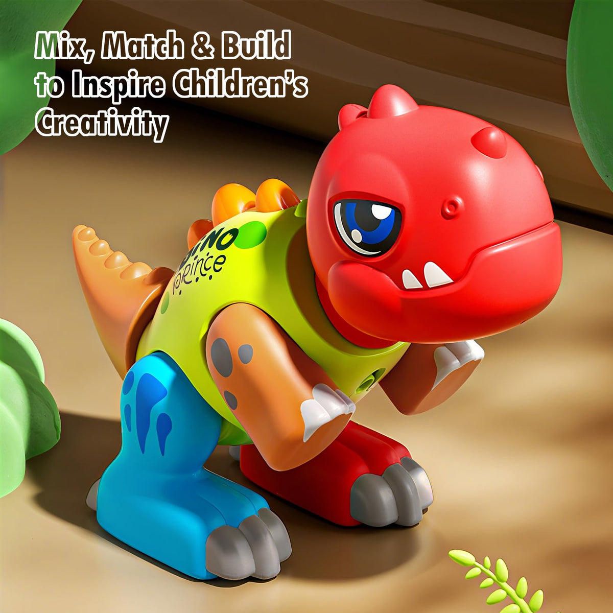 Marstone pull-tab toy activates roars and tunes for auditory discovery.