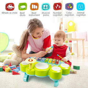 Marstone toddler piano keyboard in play pose highlighting kid-friendly design