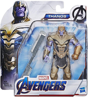 Marvel Avengers Endgame Warrior Thanos Deluxe Figure in action pose for dynamic storytelling