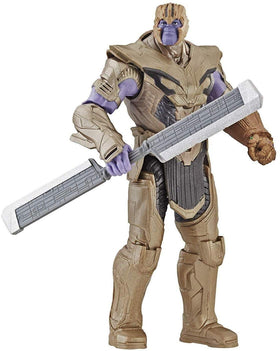 Marvel Avengers Endgame Warrior Thanos Deluxe Figure front view ideal for display and play
