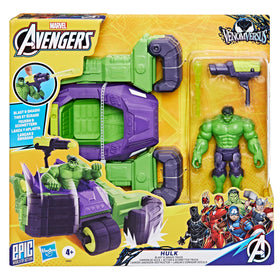 Marvel Avengers Hulk Smash Truck fist-action delivers powerful smashing moments.