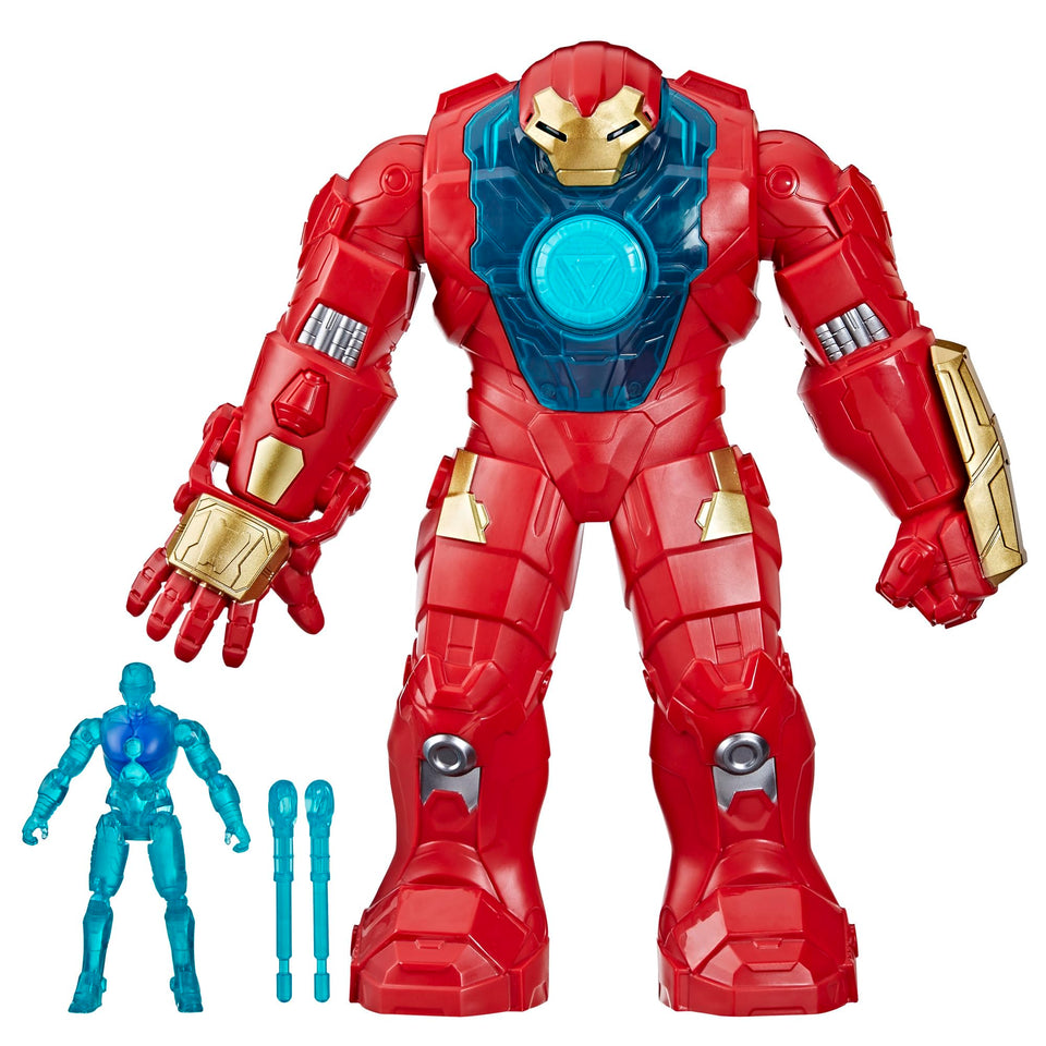 Marvel Iron Man 4-inch figure inside Hulkbuster armor for action play