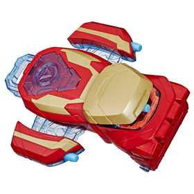 Marvel Avengers Iron Man Arc Blaster in action with a launched Nerf dart