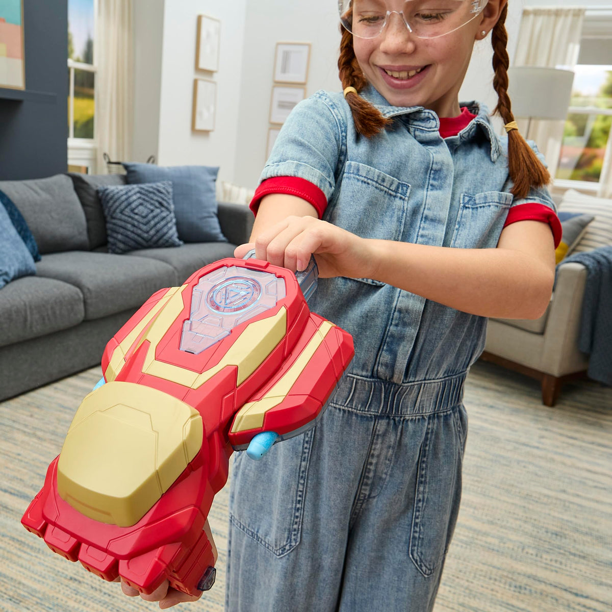 Marvel Avengers Iron Man Arc Blaster complements an Iron Man costume