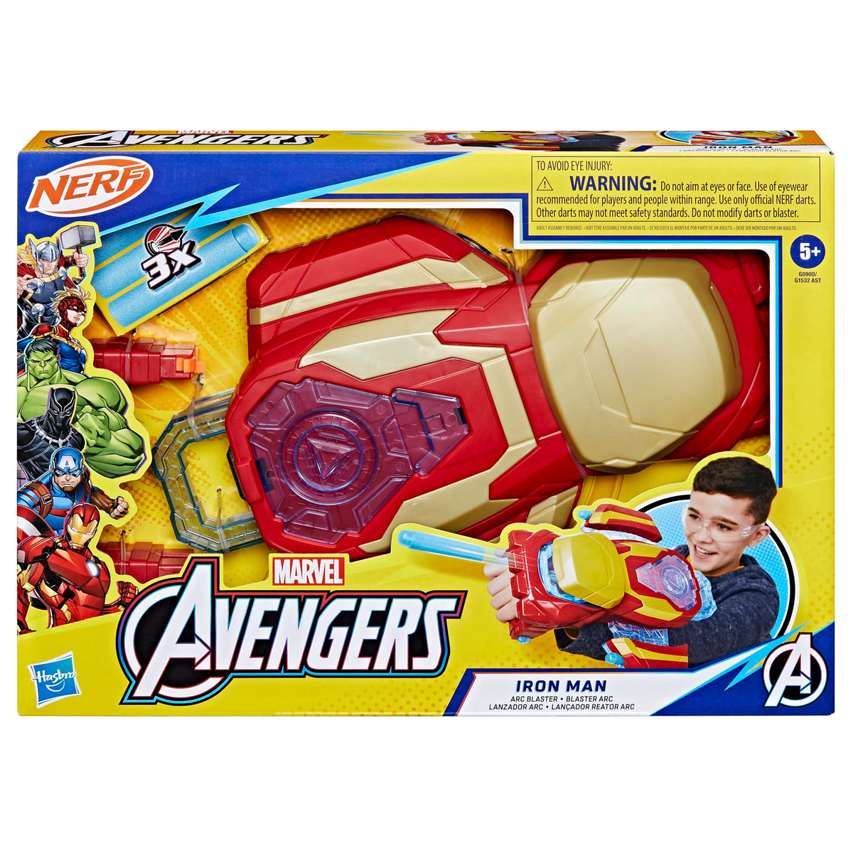 Marvel Avengers Iron Man Arc Blaster priming handle ready for roleplay