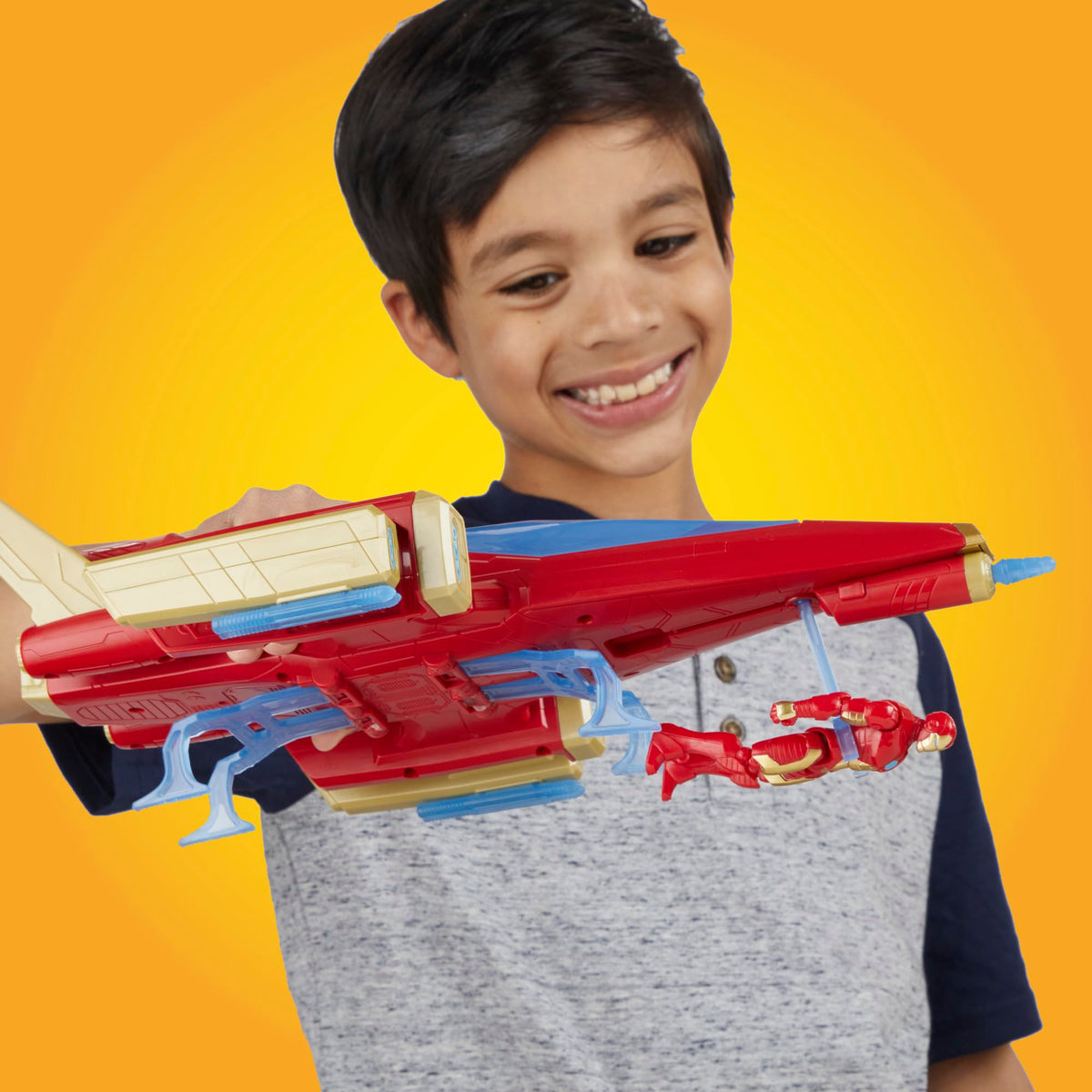Marvel Avengers jet landing gear doubles as capture claw during missions