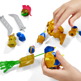 Hulk parts included for dynamic action poses in the MixMashers line.
