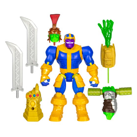 Marvel MixMashers Thanos deluxe figure with interchangeable parts for creative mashups.