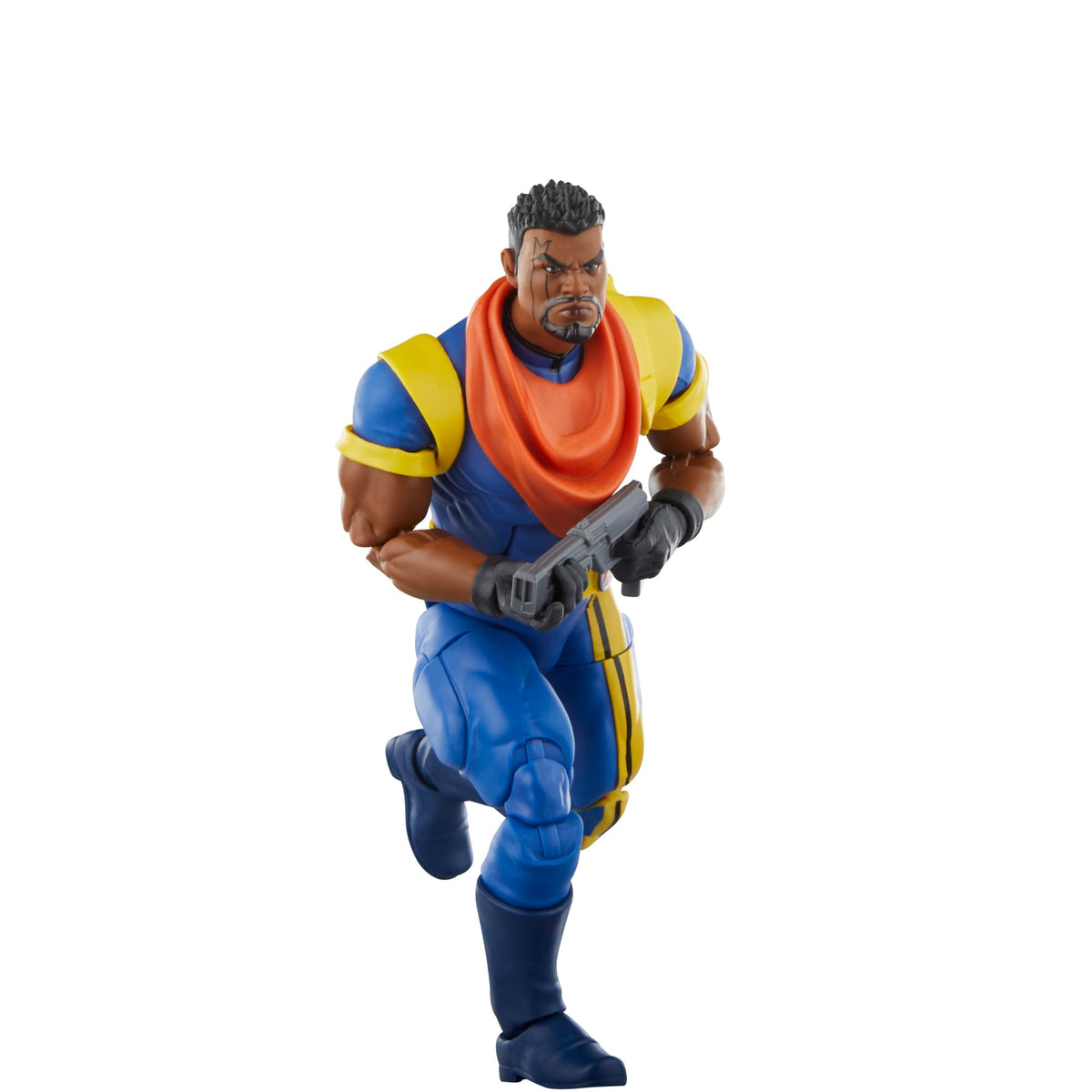 Marvel Bishop dynamic action pose supports engaging shelf presence