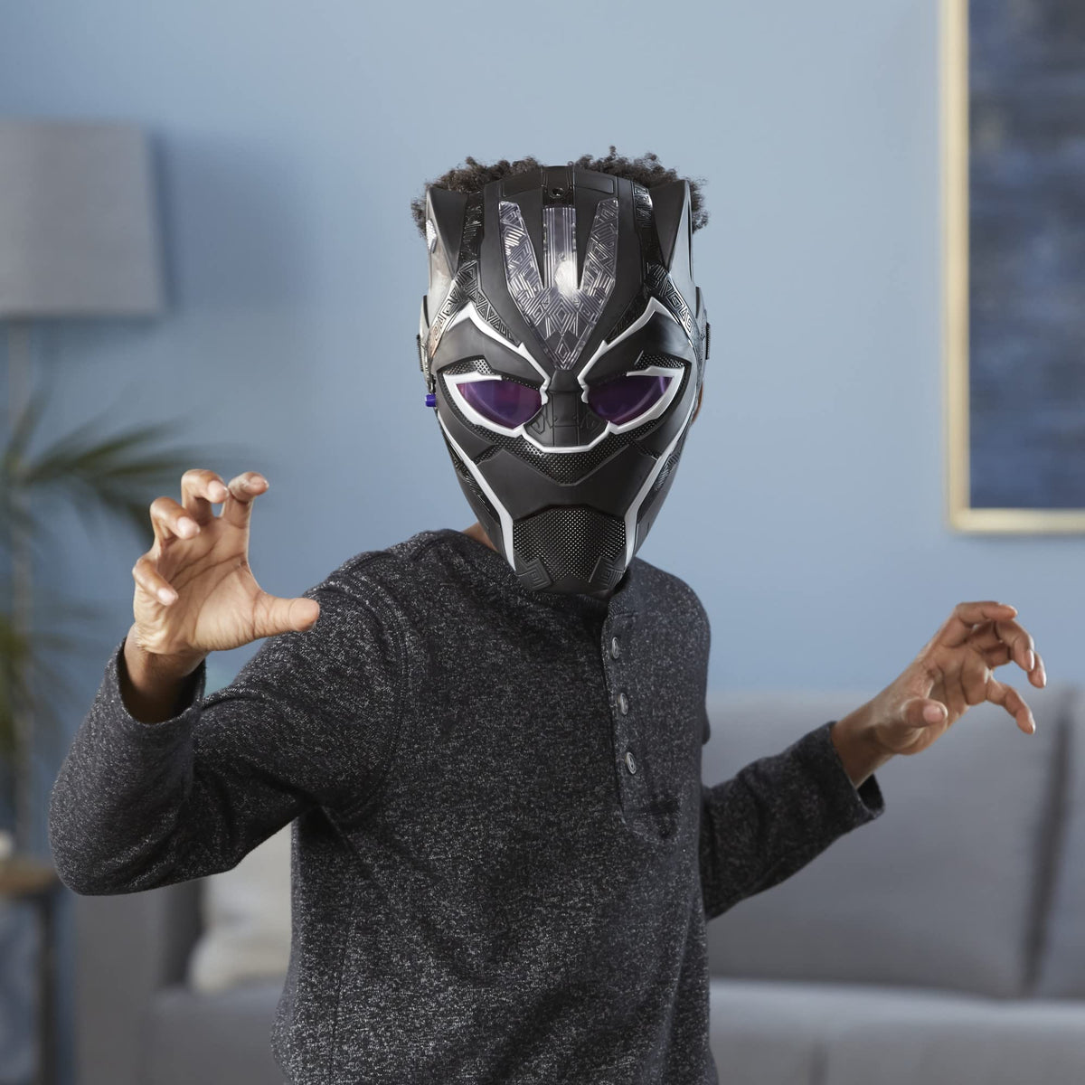 Marvel Black Panther Vibranium Power FX Mask legacy collection branding for collectible play.