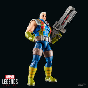 Marvel Cable X-Men 97 figure on a display shelf with premium deco