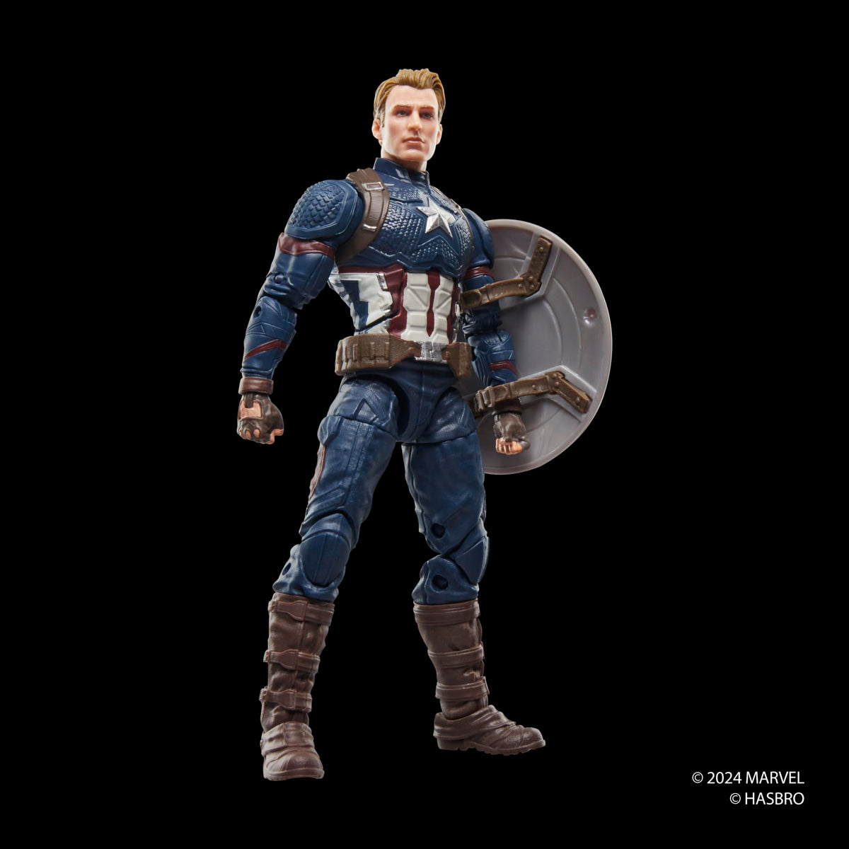 Marvel Captain America Endgame window box packaging for display.